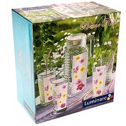 Набор POEME ROSE 5 предметов (графин 1,1л с крышкой + 4 стакана 300 мл)