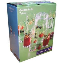 Набор GARDEN FRUITS 7 предметов (графин с крышкой тиволи 1,6 л + 6 стаканов 270 мл)