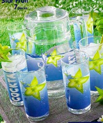 Набор STAR FRUIT 7 предметов (графин с крышкой тиволи 1,6 л + 6 стаканов 270 мл)