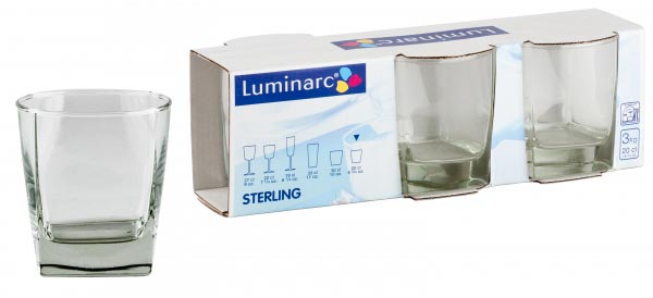 Стаканы STERLING низкие 200 мл, 3 шт