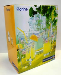 Питьевой набор FLORINE 7 пр. (графин с крышкой тиволи + 6 стаканов)