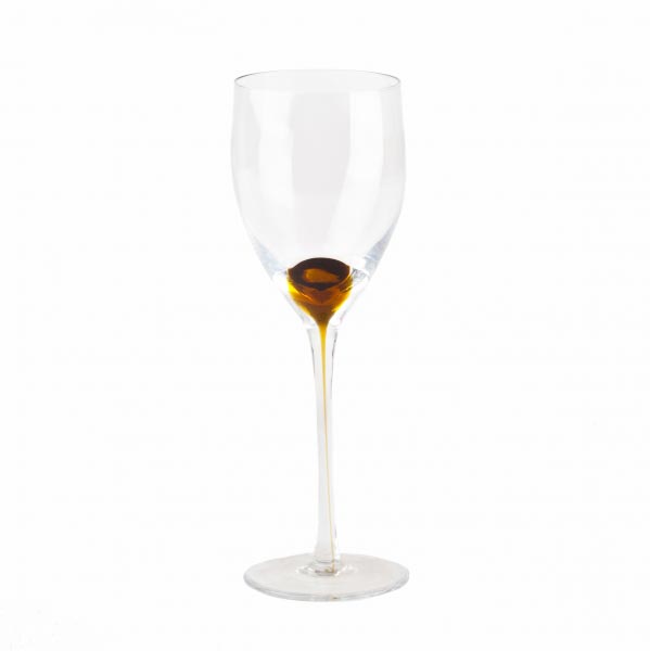 Фужеры для вина DRIP AMBER 270 мл, 4 шт
