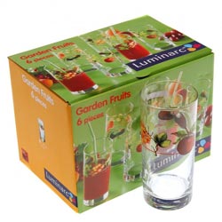 Стаканы GARDEN FRUITS высокие 270 мл, 6 шт
