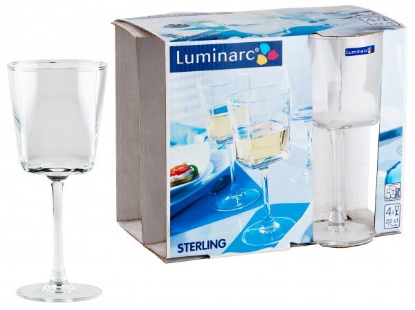 Фужеры для вина STERLING 220 мл, 4 шт