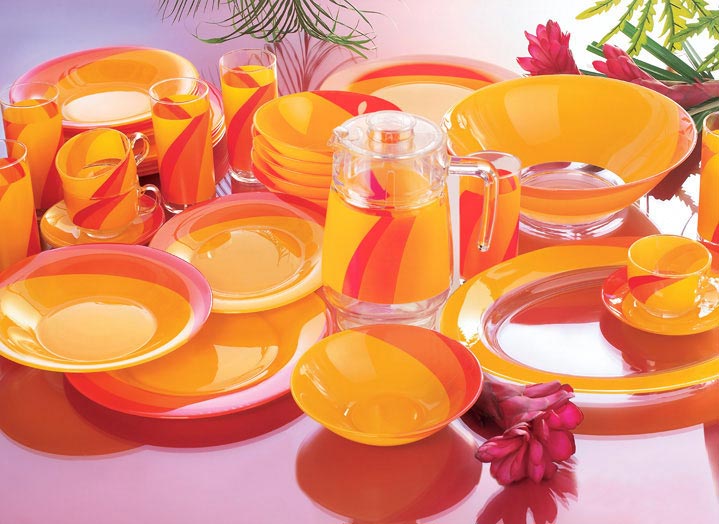 Столовый сервиз HAWAI YELLOW 45 предметов