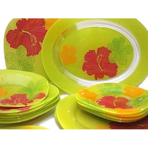 Столовый сервиз HIBISCUS LIGHT GREEN 38 предметов