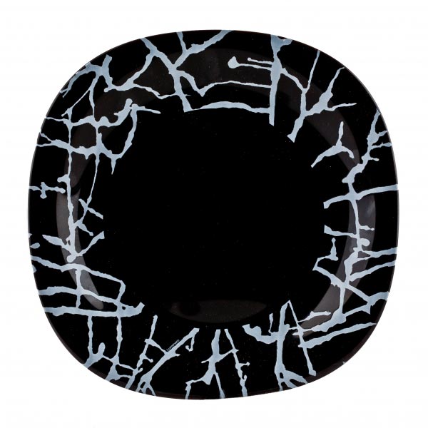 Тарелка обеденная DRIPPING BLACK 26 см
