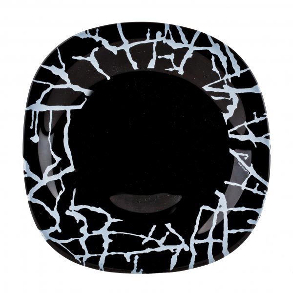 Тарелка десертная DRIPPING BLACK 19 см