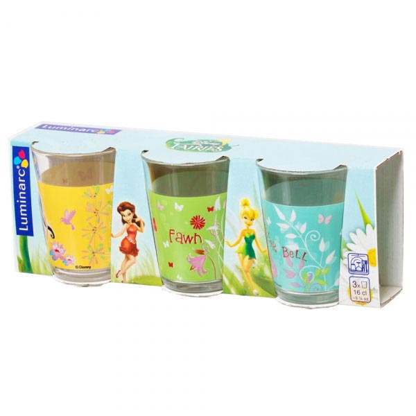 Стаканы DISNEY FAIRIES BUTTERFLY 160 мл, 3 шт