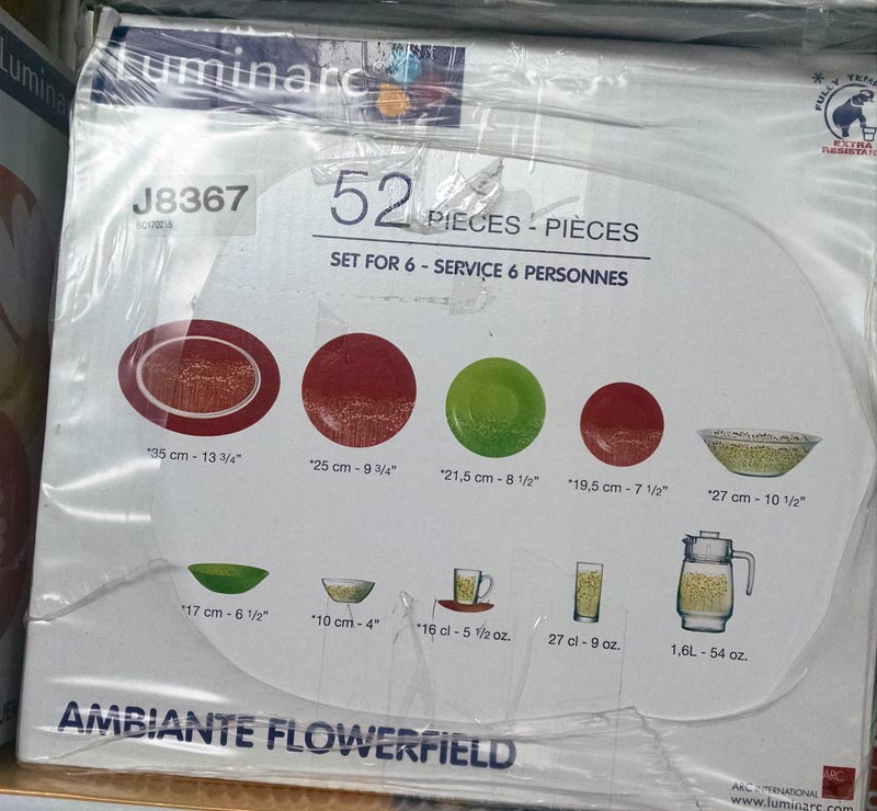 Столовый сервиз AMBIANTE FLOWERFIELD 52 предмета
